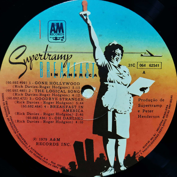 Supertramp - Breakfast In America | A&M Records (31C 064 62541) - 3