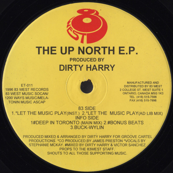 Dirty Harry - The Up North E.P. | 83 West Records (ET-011)