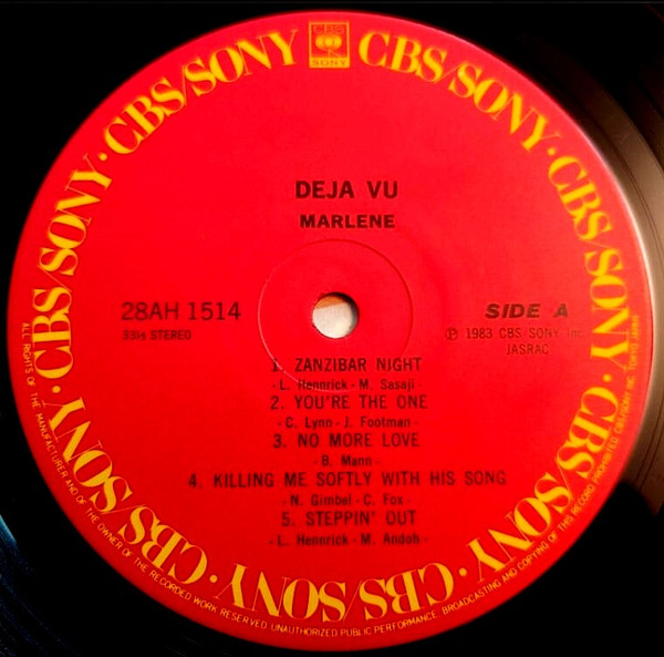 Marlene = Marlene - Déjà Vu | CBS/Sony (28AH 1514) - 4 Marlene = Marlene - Déjà Vu | CBS/Sony (28AH 1514) - 4