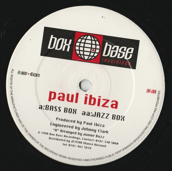 Paul Ibiza - Bass Box / Jazz Box | Box Base Recordings (BB-001)