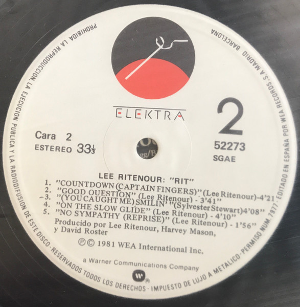 Lee Ritenour - Rit | Elektra (LB 52273) - 3