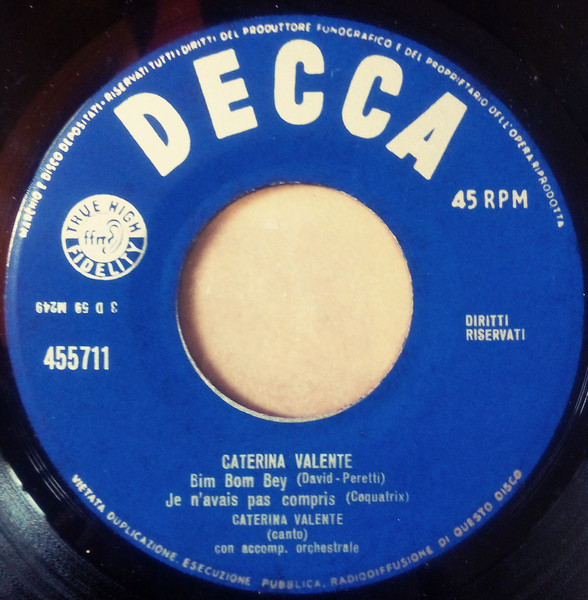 Caterina Valente Con Jo Boyer Et Son Orchestre - 39 De Fièvre / En Ukraine | Decca (455.711) - 3