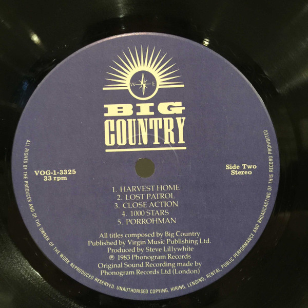 Big Country - The Crossing | Vertigo (VOG-1-3325) - 4