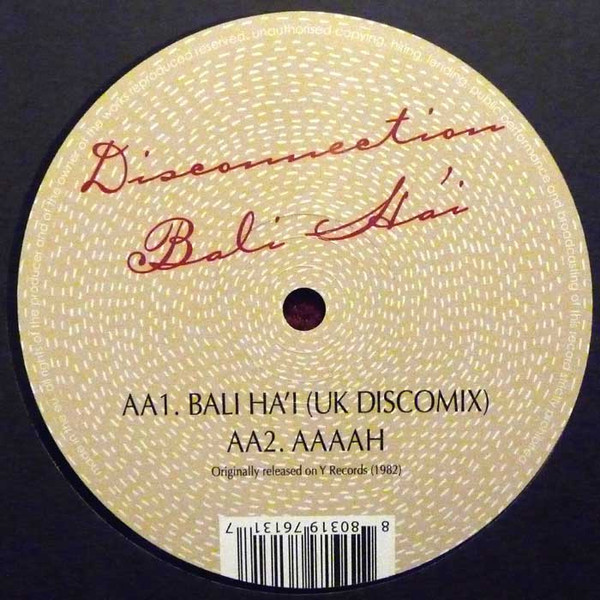 Disconnection - Bali Ha'i | Optimo Music (OMD 06) - 3 Disconnection - Bali Ha'i | Optimo Music (OMD 06) - 3