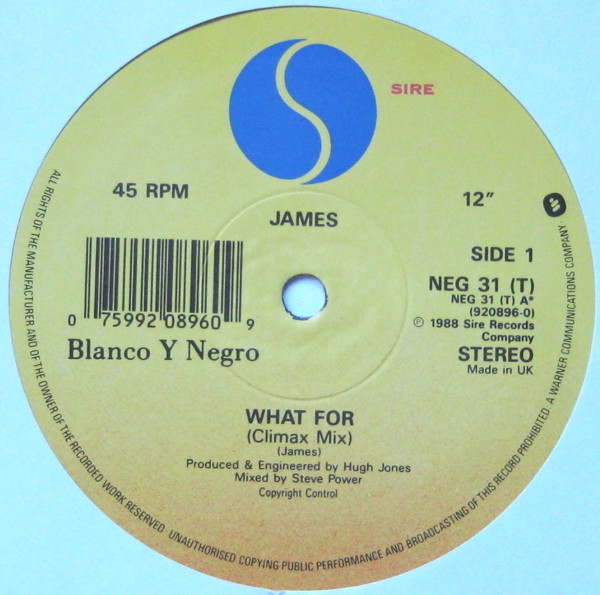 James - What For | Blanco Y Negro (NEG 31T) - 3 James - What For | Blanco Y Negro (NEG 31T) - 3