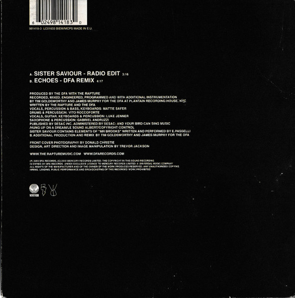 The Rapture - Sister Saviour | Vertigo (981418-3) - 2