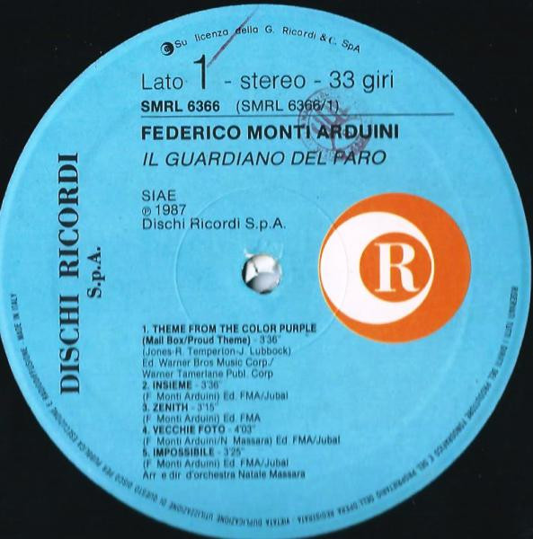 Federico Monti Arduini - Il Guardiano Del Faro | Ricordi (SMRL 6366) - main