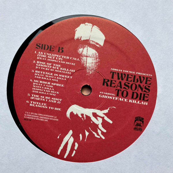 Ghostface Killah And Adrian Younge - Twelve Reasons To Die | Soul Temple Entertainment (STE-LP-110) - 4