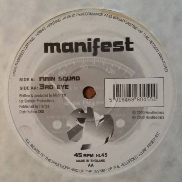 Manifest - Firin Squad / 3rd Eye | Hardleaders (HL45)