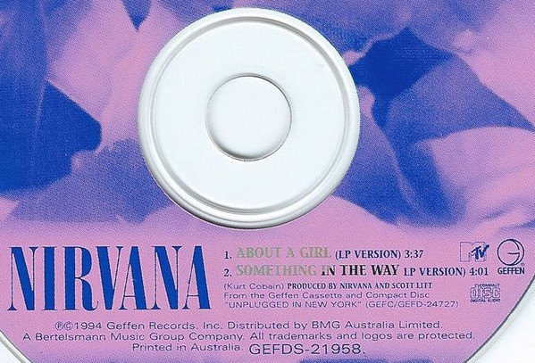 Nirvana - About A Girl CD No: 04960 | Geffen Records (GEFDS-21958) - 4