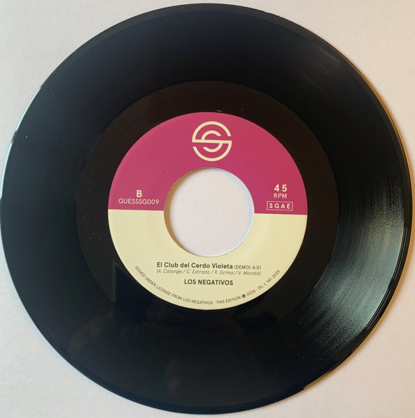 Los Negativos - Graduado En Underground / El Club Del Cerdo Violeta | Guerssen (GUESSSG009) - 4
