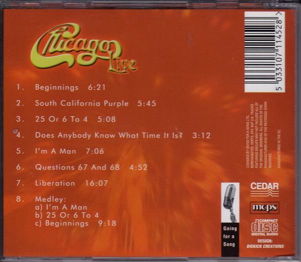 Chicago - Chicago Live | Going For A Song (GFS145) - 2 Chicago - Chicago Live | Going For A Song (GFS145) - 2