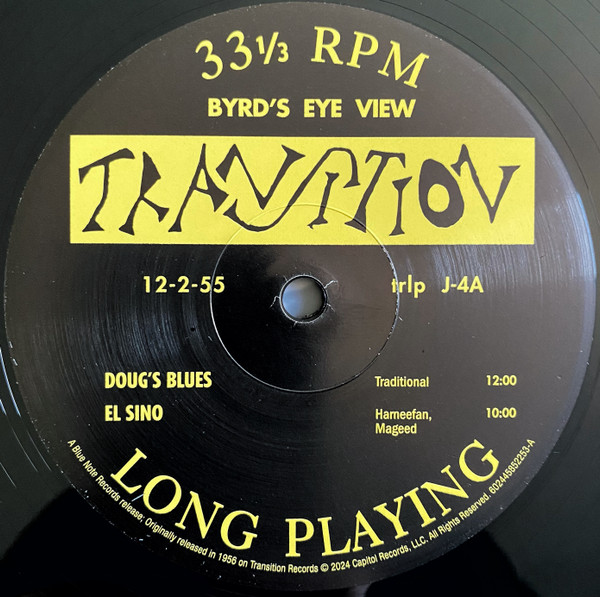 Donald Byrd - Byrd's Eye View | Transition (00602445852253) - 3