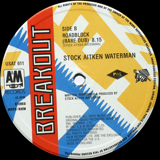 Stock, Aitken & Waterman - Roadblock | Breakout (USAT 611) - 4