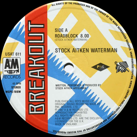 Stock, Aitken & Waterman - Roadblock | Breakout (USAT 611) - 3