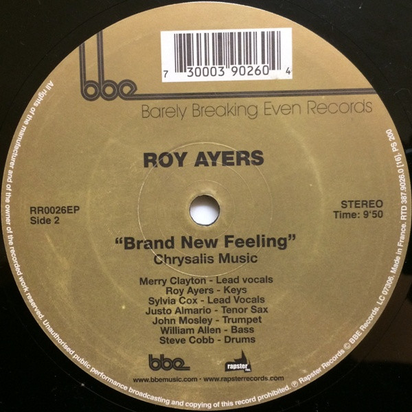 Roy Ayers - Searching / Brand New Feeling | Rapster Records (RR0026 EP) - 2