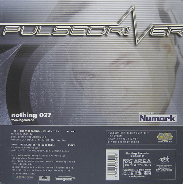 Pulsedriver - Cambodia / Recycle | Nothing Records (nothing 027) - 4
