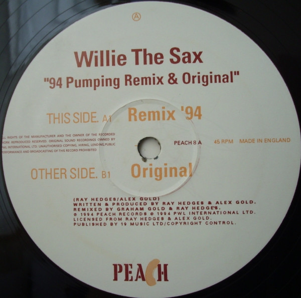 Willy The Sax - Willie The Sax (Round And Round) | Peach Records (PEACH 8) - 3 Willy The Sax - Willie The Sax (Round And Round) | Peach Records (PEACH 8) - 3