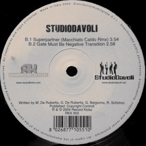 Studiodavoli - Superpartner | Record Kicks (RKX 003)