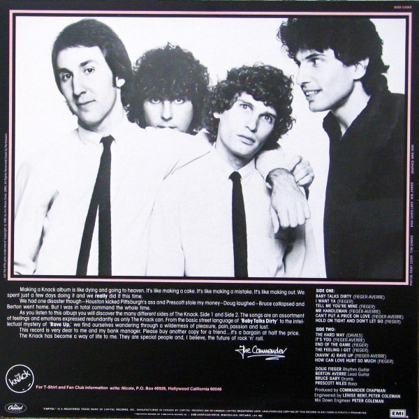 The Knack - ...But The Little Girls Understand | Capitol Records (S00-12045)