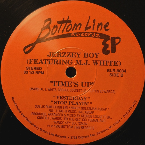 Jerzzey Boy - Time’s Up | Bottom Line Records (BLR-9034) - 2