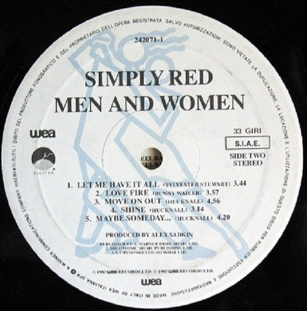 Simply Red - Men And Women | WEA (242071-1) - 4