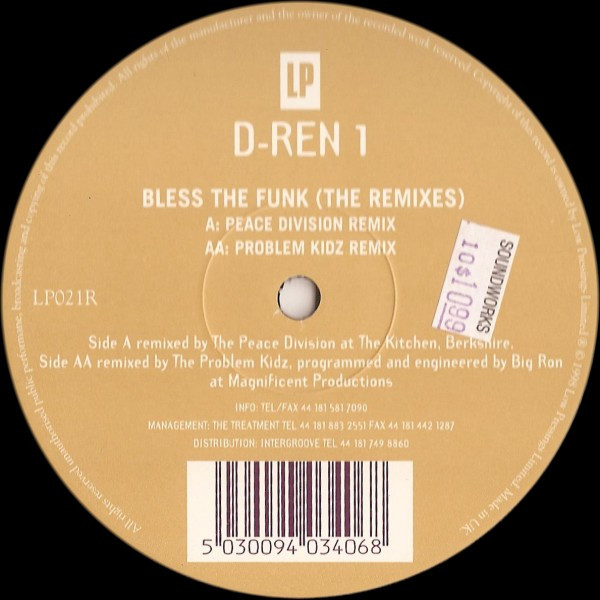 D-Ren 1 - Bless The Funk (The Remixes) | Low Pressings (LP021R)