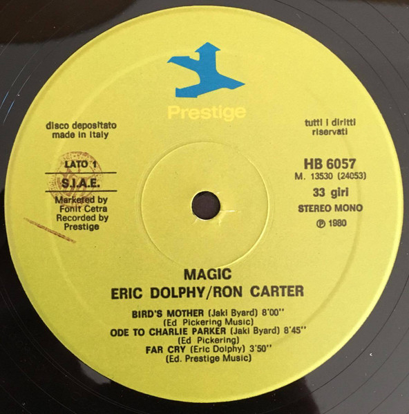 Eric Dolphy / Ron Carter - Magic | Prestige (HB 6057) - 4 Eric Dolphy / Ron Carter - Magic | Prestige (HB 6057) - 4