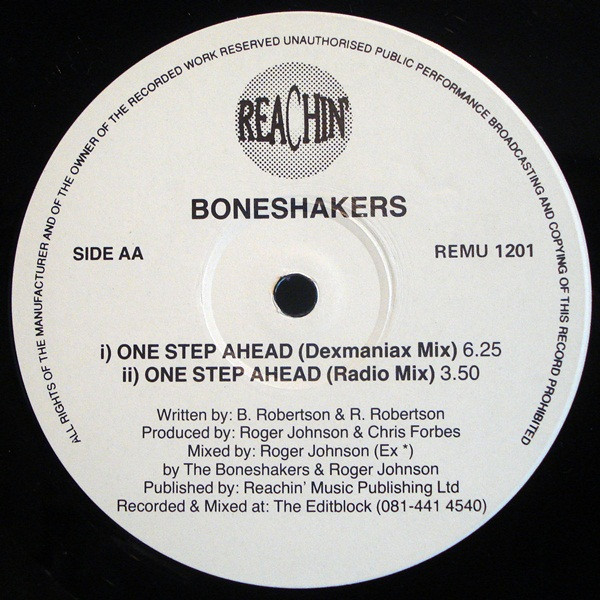 Boneshakers - One Step Ahead | Reachin Records (REMU 1201) - 3 Boneshakers - One Step Ahead | Reachin Records (REMU 1201) - 3