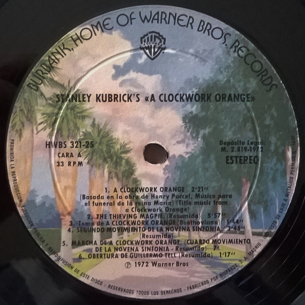 Various - Naranja Mecanica = Clockwork Orange | Warner Bros. Records (HWBS 321-25) - 3