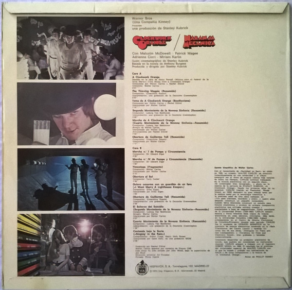 Various - Naranja Mecanica = Clockwork Orange | Warner Bros. Records (HWBS 321-25) - 2