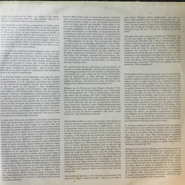 Frans Brüggen - Frans Brüggen 3 - Blockflöte, Querflöte, Dirigent | Telefunken (6.48075) - 4