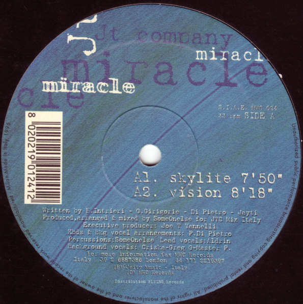 JT Company - Miracle | Muzic Without Control Records (MWC 024) - 3