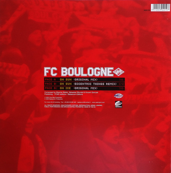 FC Boulogne - On Sun > On Ice | Babaorum Records (BABA 019) - 2