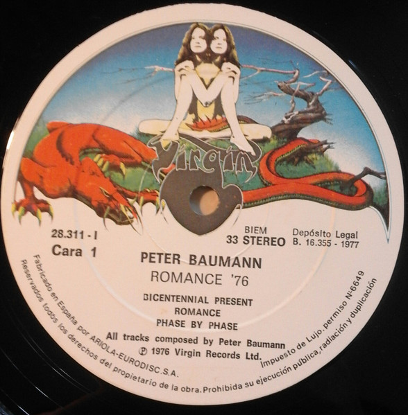 Peter Baumann - Romance 76 | Virgin (28.311-I) - 3