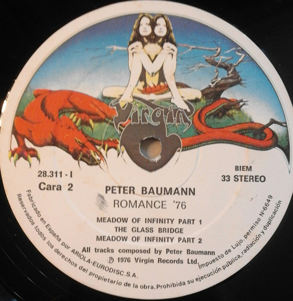 Peter Baumann - Romance 76 | Virgin (28.311-I) - 4