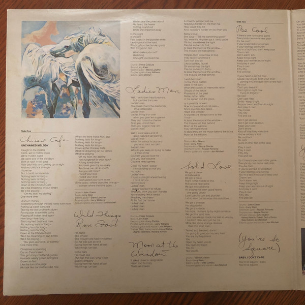 Joni Mitchell - Wild Things Run Fast | Geffen Records (GEF 25102) - 3