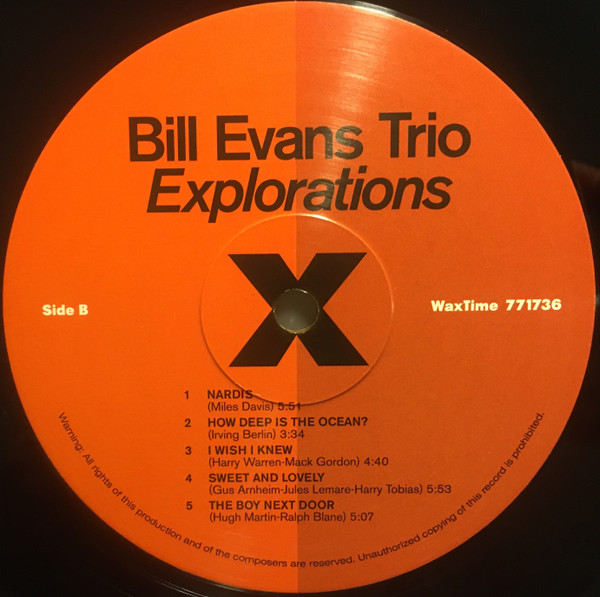 The Bill Evans Trio - Explorations | WaxTime (771736) - 4