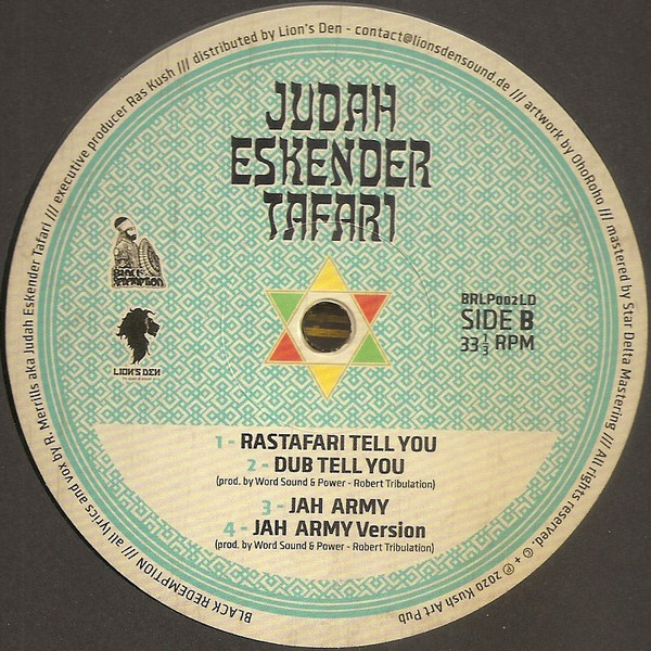 Judah Eskender Tafari - Life | Black Redemption (BRLP002LD) - 3