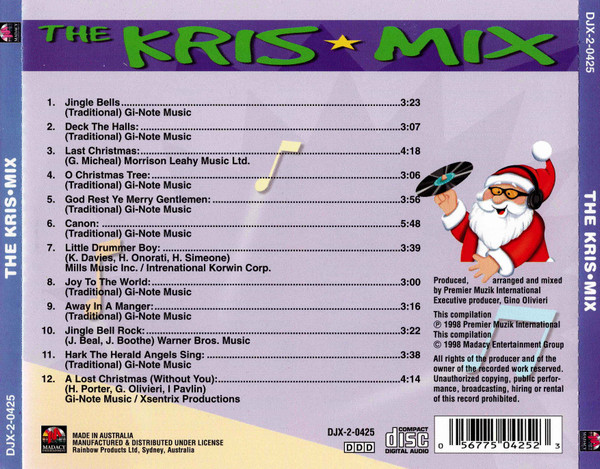 CCC Singers - D.J. Kris Kringle Presents... The Kris Mix | Madacy Entertainment (DJX-2-0425) - 4 CCC Singers - D.J. Kris Kringle Presents... The Kris Mix | Madacy Entertainment (DJX-2-0425) - 4