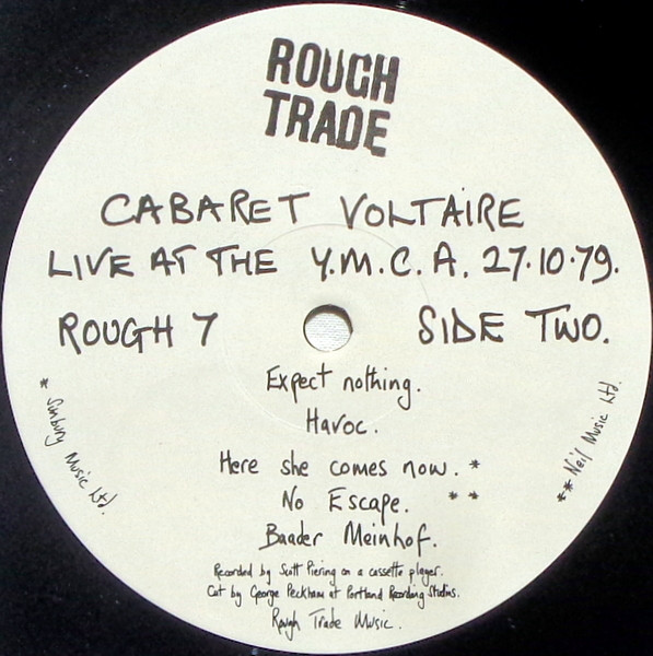 Cabaret Voltaire - Live YMCA 27 10 79 | Rough Trade (ROUGH 7) - 4
