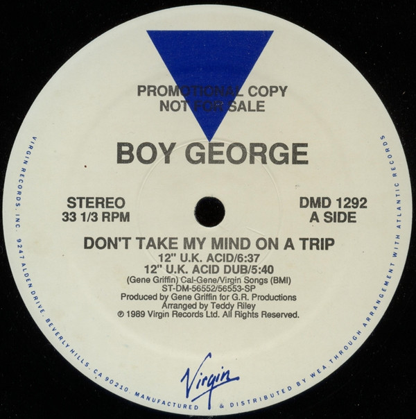 Boy George - Don't Take My Mind On A Trip | Virgin (DMD 1292)