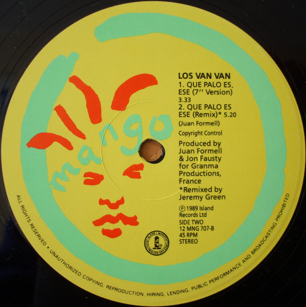 Los Van Van - Que Palo Es Ese | Mango (12 MNG 707) - 4