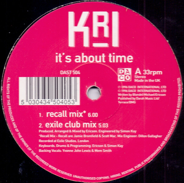 KRI - It's About Time | Daco International (DAST 504) - main