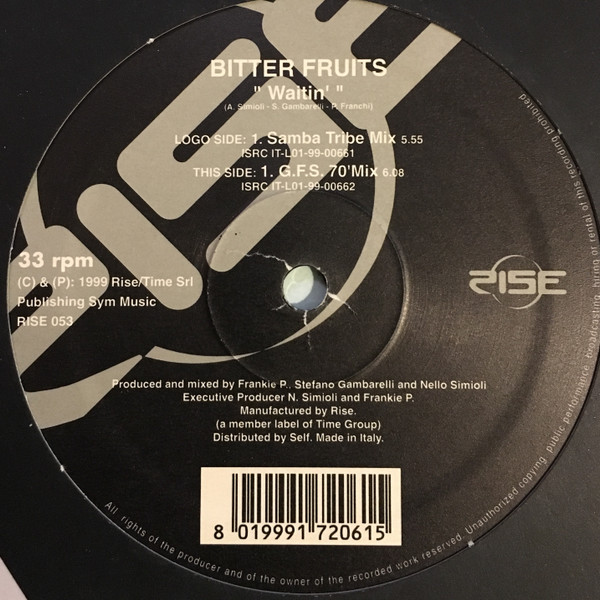 Bitter Fruits - Waitin | Rise (RISE 053) Bitter Fruits - Waitin | Rise (RISE 053)