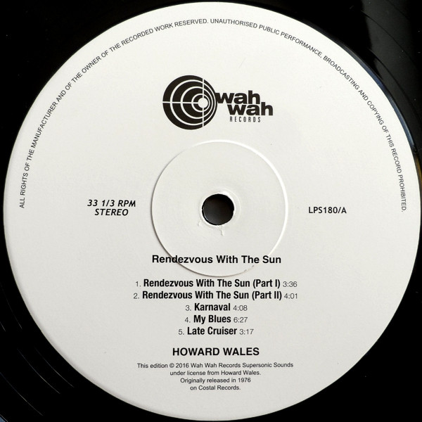 Howard Wales - Rendezvous With The Sun | Wah Wah Records (LPS180) - 4