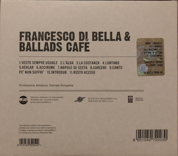 Francesco Di Bella - Francesco Di Bella & Ballads Cafè | La Canzonetta (FDM 541113) - 2 Francesco Di Bella - Francesco Di Bella & Ballads Cafè | La Canzonetta (FDM 541113) - 2