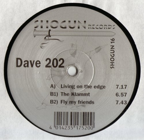 Dave 202 - Living On The Edge | Shogun Records (SHOGUN 16)