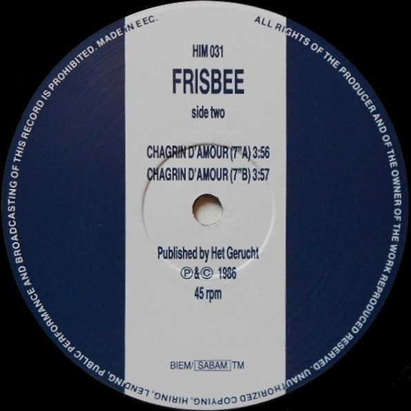 Frisbee - Chagrin D'Amour | Himalaya (HIM 031) - 4