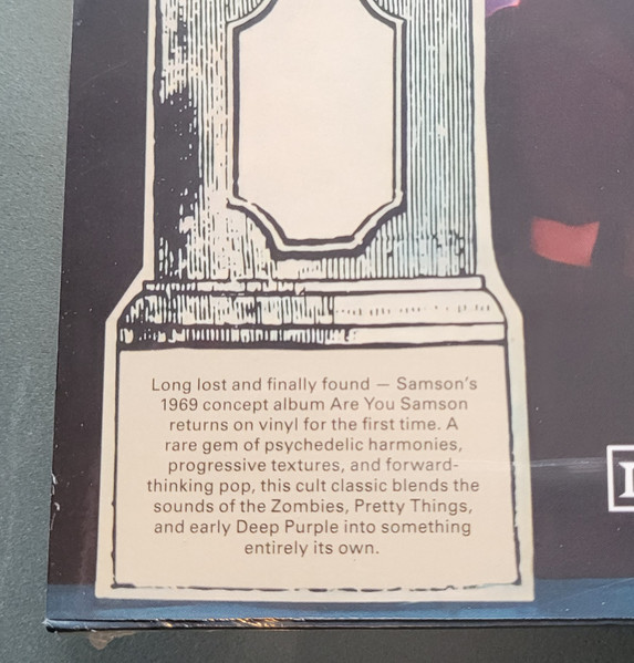 Samson - Are You Samson | Immediate (CHINSP004) - 3